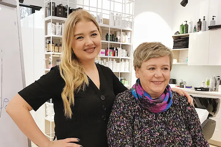 Valeria Rysina and leading makeup artist