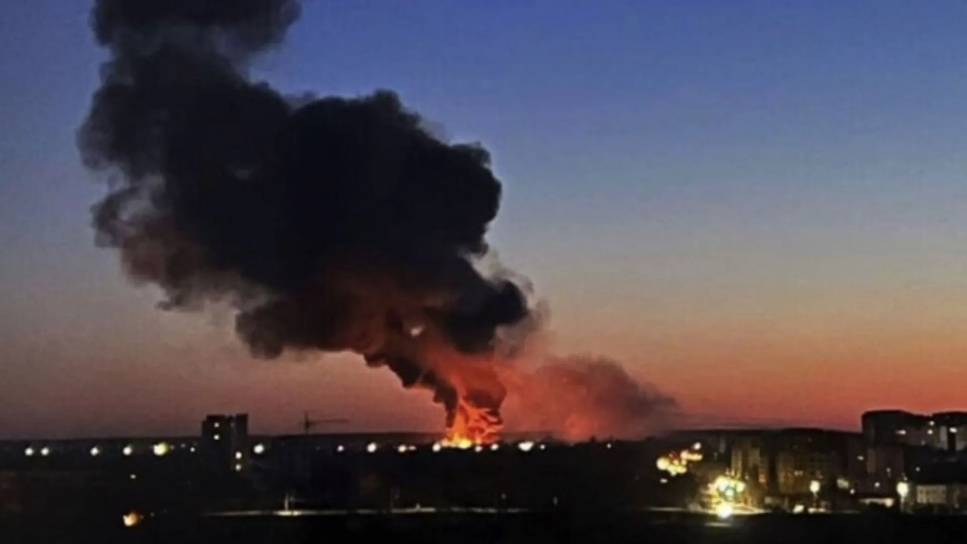 Following a massive drone attack on occupied Crimea, explosions and fires were reported