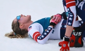 Американська лижниця Діггінс зламала ребро та виграла олімпійську бронзу
