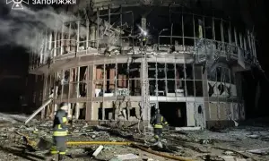 Обнародованы фото последствий ночного обстрела Днепропетровской области