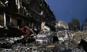 Здание МИД Украины впервые со времён Второй мировой войны было повреждено в результате атаки РФ на Киев