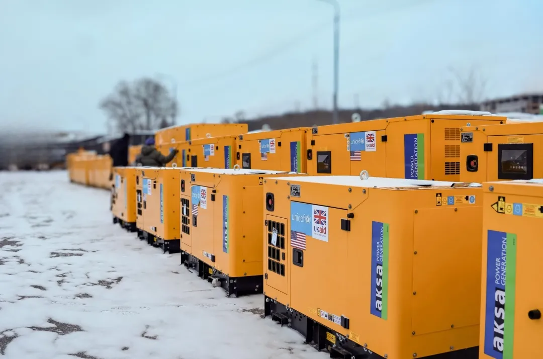Україна отримала додаткові генератори від ЮНІСЕФ