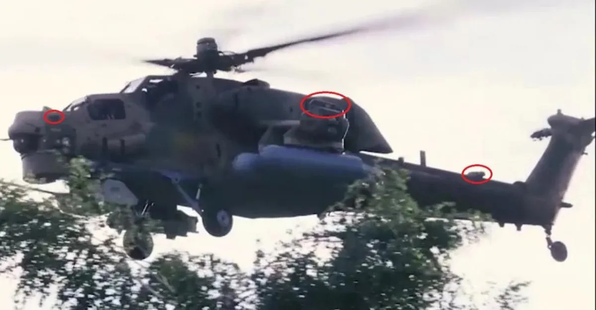 Russian Mi-28NM helicopters have been equipped with new drone defense systems