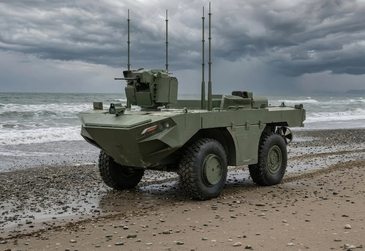 The U-MAV floating unmanned system for troop deployment was unveiled in Turkey