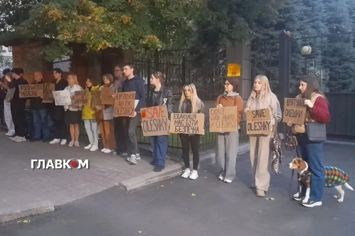 Residents of Kyiv called on the Vatican to help the residents of Oleshky