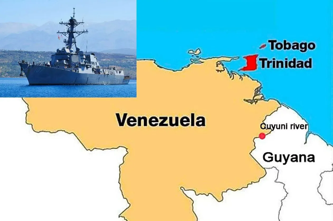 Есмінець ВМС США USS Gravely прибув майже впритул до Венесуели Есмінець ВМС США USS Gravely прибув майже впритул до Венесуели