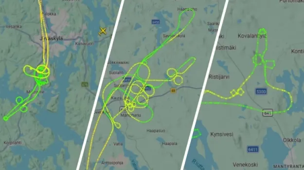 Фінських курсантів ВПС покарають за малювання фалічних фігур у небі