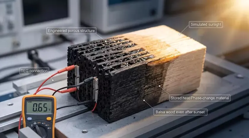 Вчені навчили дерево генерувати електрику навіть у повній темряві