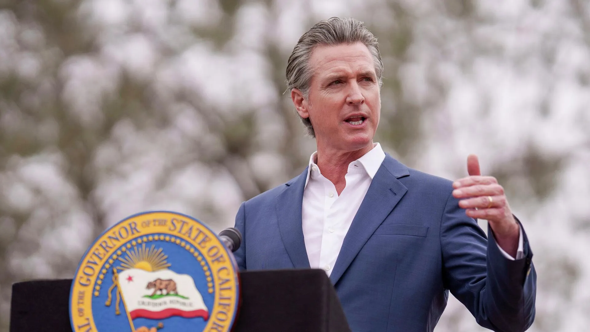 Губернатор Каліфорнії назвав Трампа шахраєм у прямому ефірі