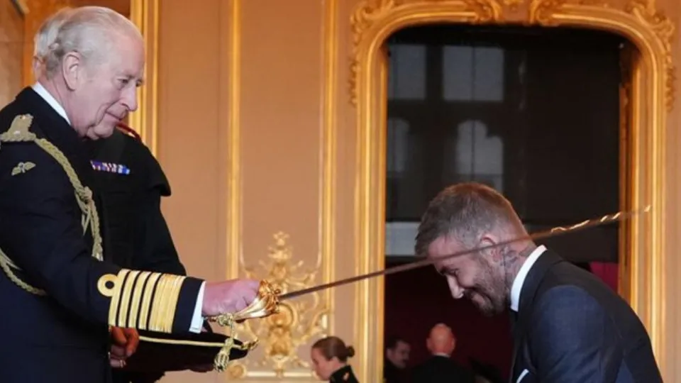 Девід Бекхем отримав лицарське звання від короля Чарльза III