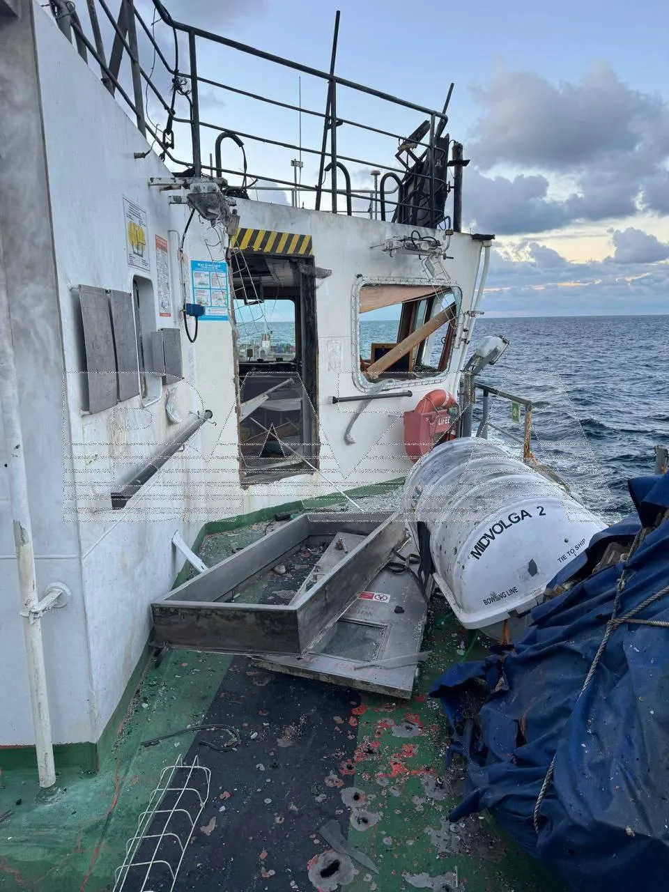 Атака дрона на російський танкер біля берегів Туреччини: з’явилися фото пошкодженого судна