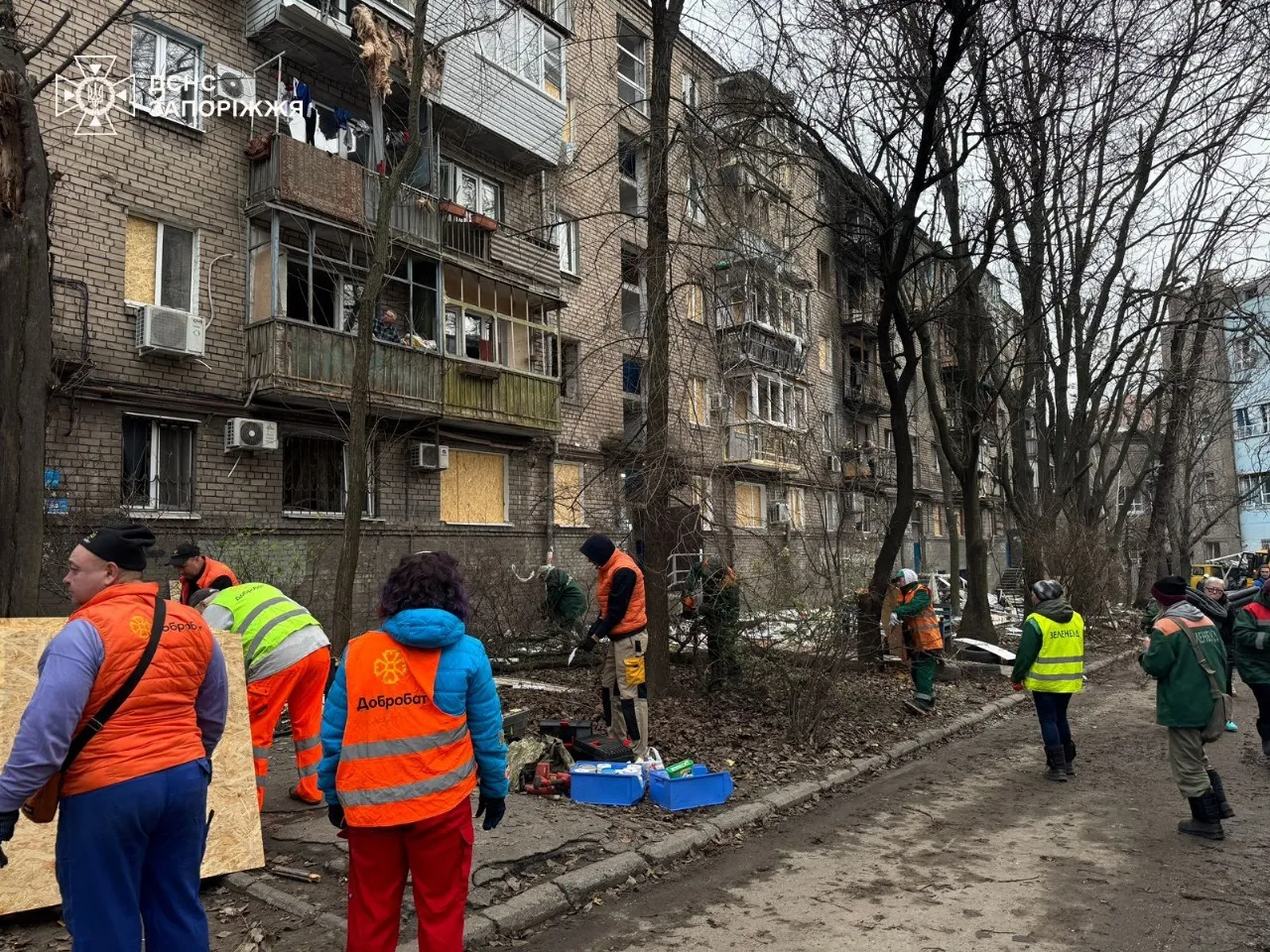 Удар «шахедами» по Запоріжжю