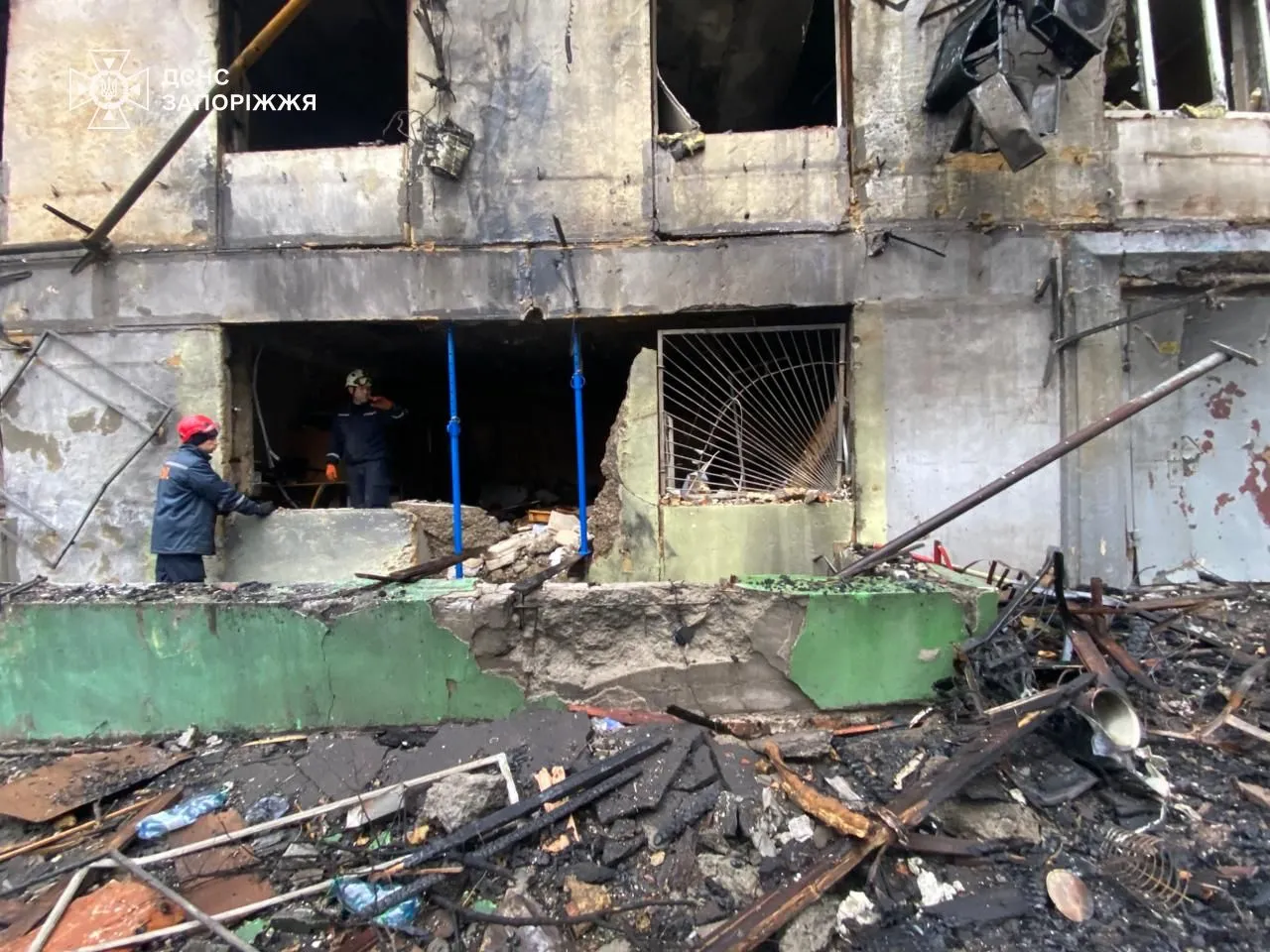 Удар «шахедами» по Запоріжжю