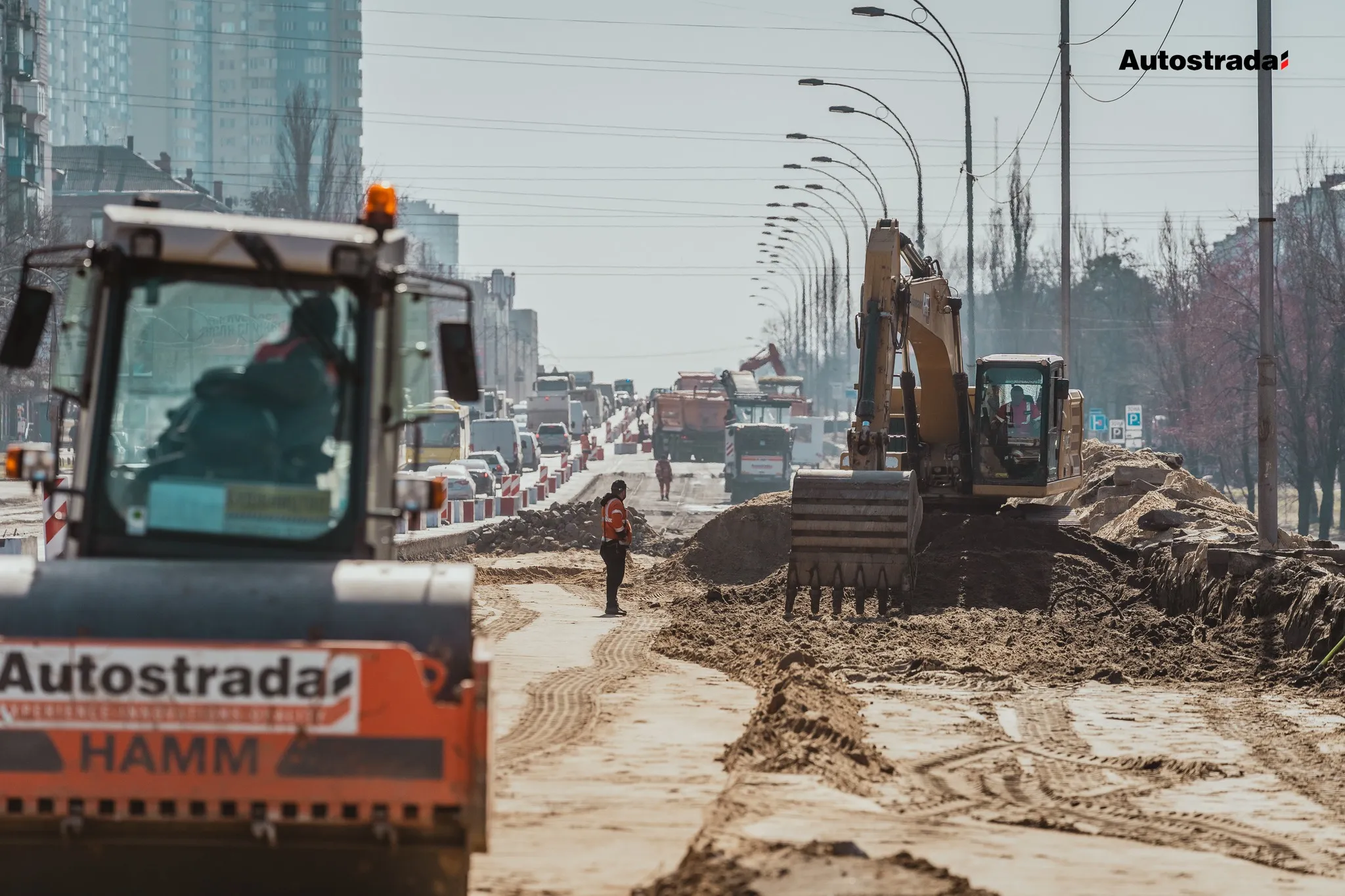 Капітальний ремонт Харківського шосе планують завершити до кінця весни