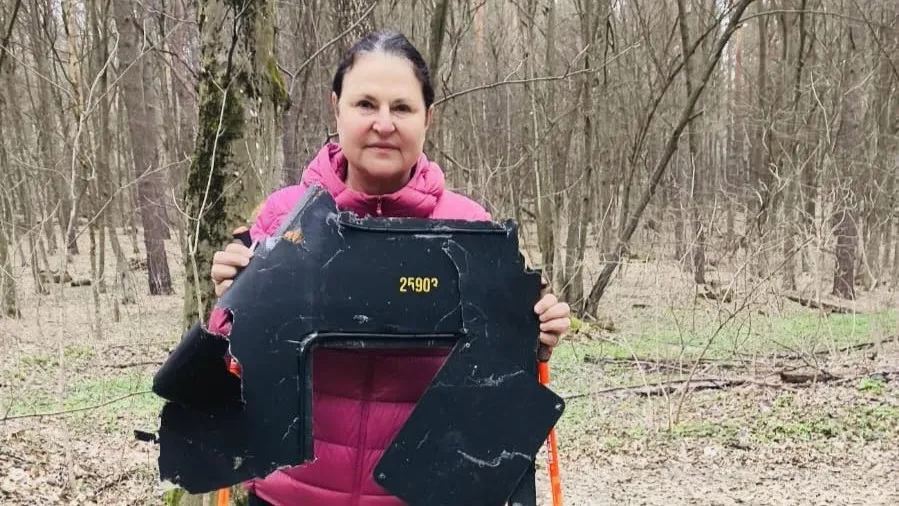 Посол ЕС в Украине во время прогулки нашла обломок вражеского беспилотника