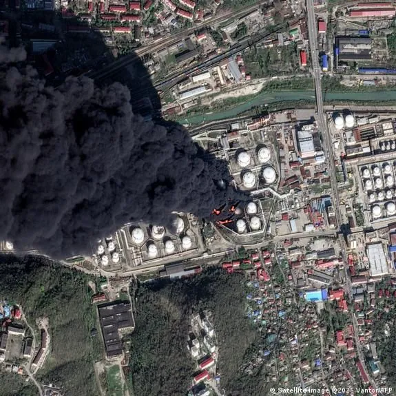 В Туапсе после атаки дронов зафиксировали опасное загрязнение воздуха