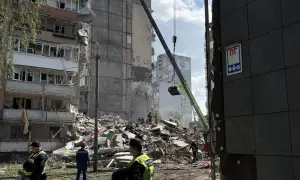 Відео: святкову Контрактову площу показали з висоти