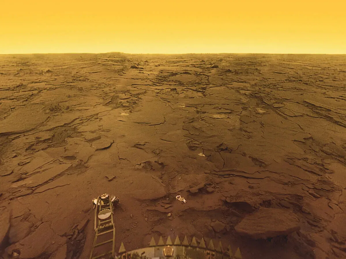 The Soviet spacecraft landed on Venus and measured its own cover instead of the planet's surface