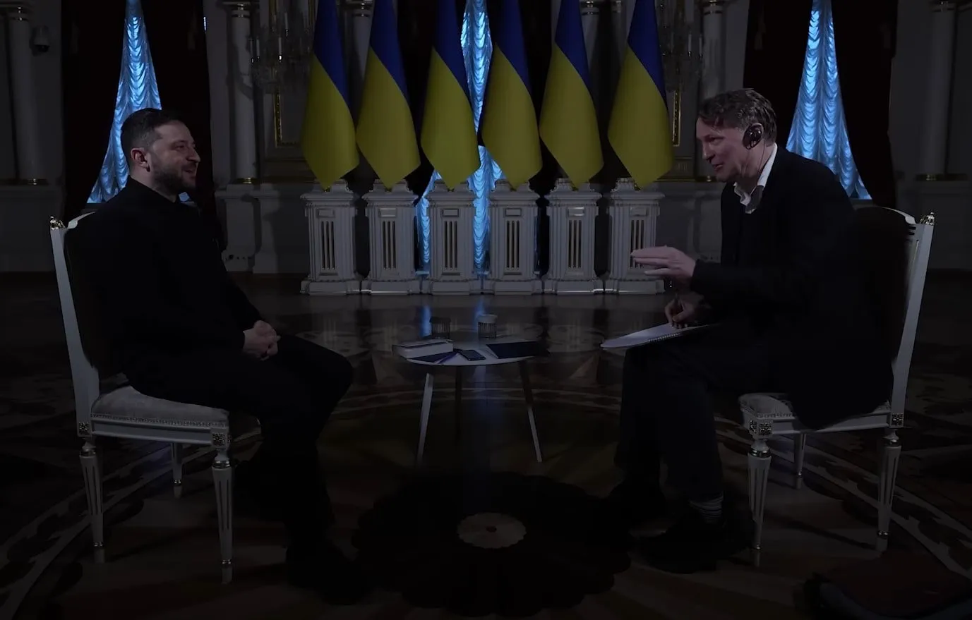 У Маріїнському палаці зникло світло під час інтерв’ю Зеленського