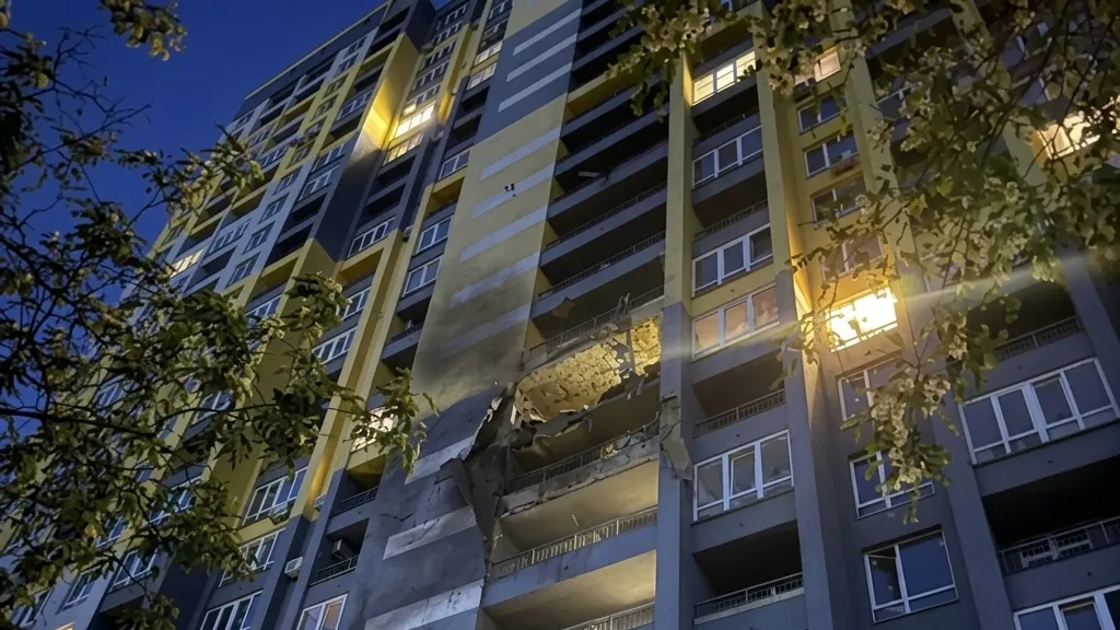 The Medovyi-1 and Otrada residential complexes were damaged as a result of a massive attack
