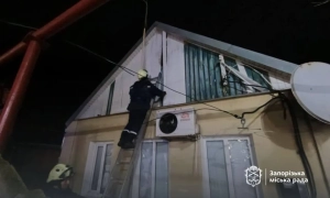 Нічна атака на Запоріжжя: ворожий безпілотник пошкодив приватні будинки