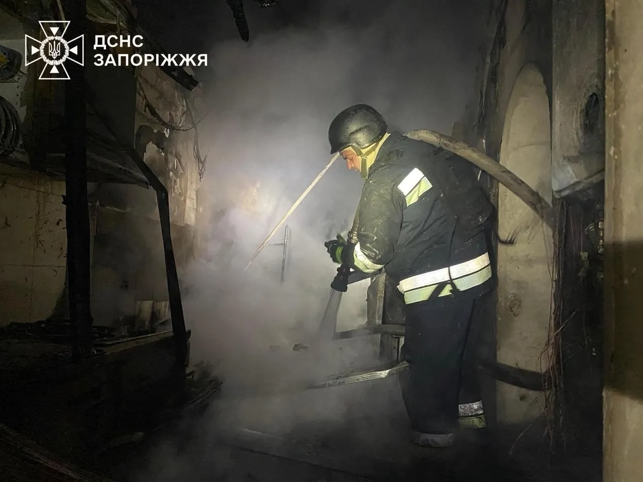 Russian occupiers struck a gas station in Zaporizhzhia