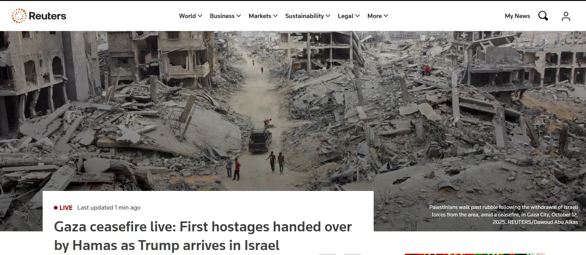 Prezydent USA przybył do Izraela na dzień przed szczytem w Egipcie — Reuters