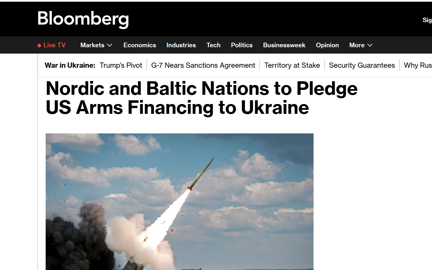 Kraje bałtyckie zobowiązały się do zakupu broni dla Ukrainy od USA — Bloomberg