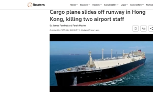 W Hongkongu samolot towarowy Emirates zjechał z pasa i wpadł do morza — Reuters