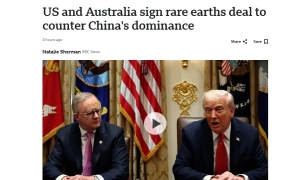 USA i Australia zawarły umowę dotyczącą rzadkich minerałów ziemskich — BBC