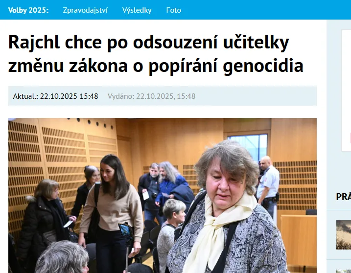 У Чехії вчителька отримала умовний термін за виправдання агресії росії в Україні — ČTK