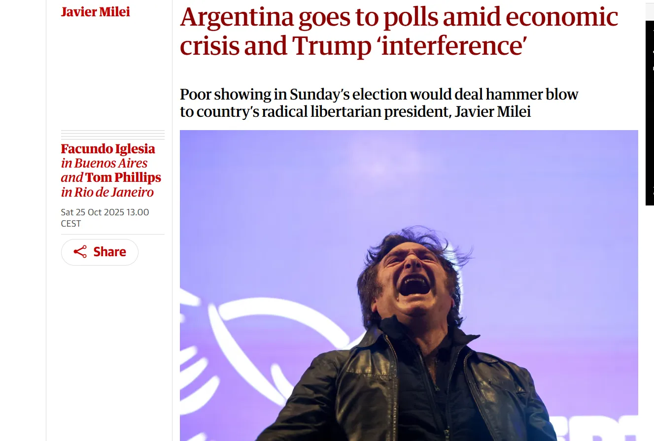 У Аргентині відбуваються парламентські вибори — The Guardian