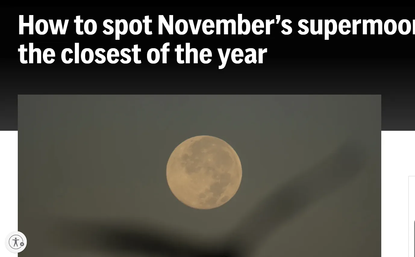 Українці побачать «Бобровий супермісяць» — коли дивитися Українці побачать «Бобровий супермісяць» — коли дивитися