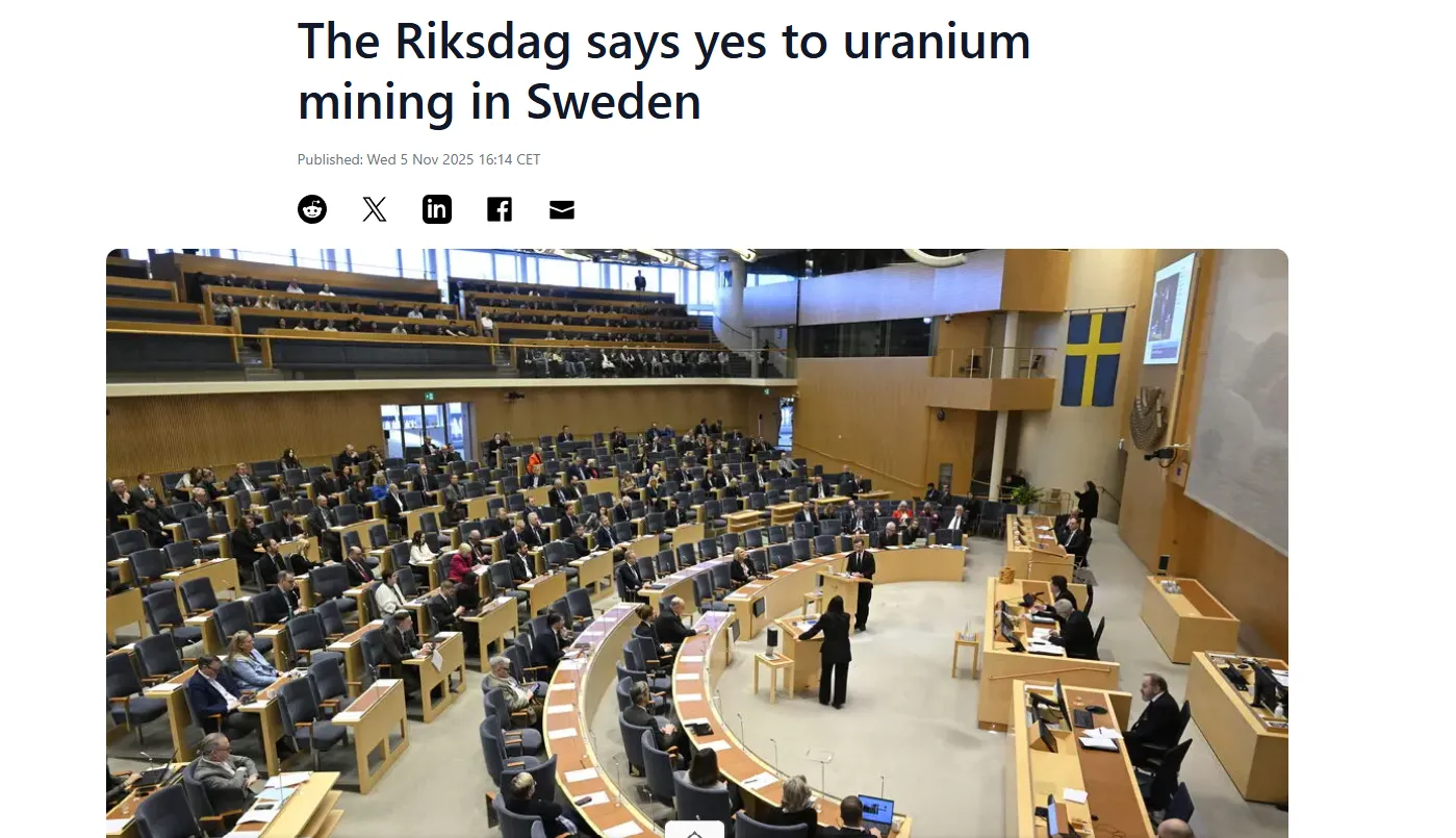 Швеція готується до масштабного уранового видобутку — Sweden Herald