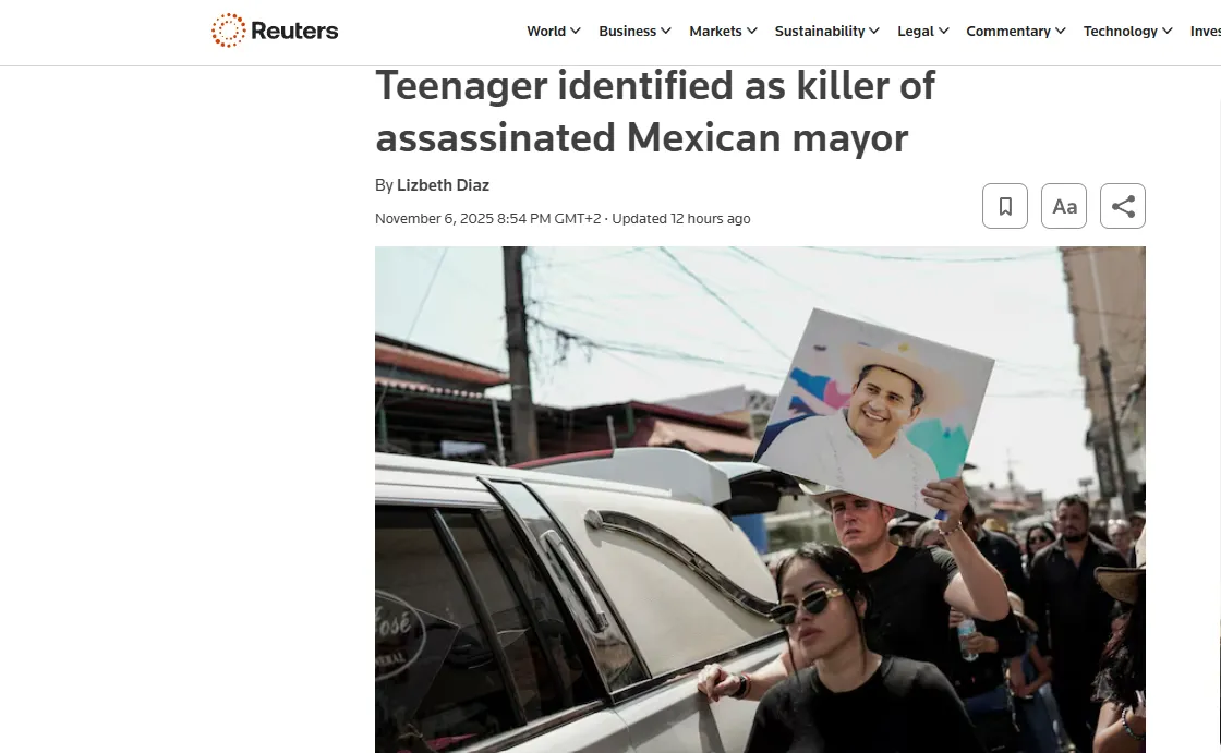 У Мексиці 17-річний юнак вчинив замах на мера та загинув від рук сил безпеки — Reuters