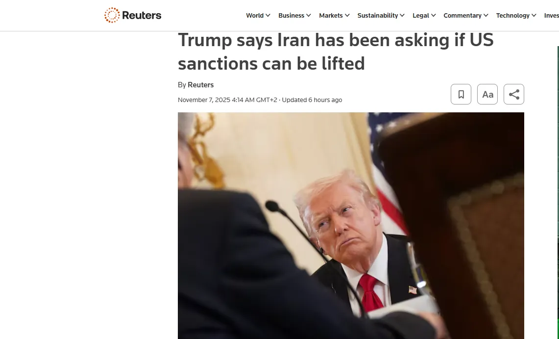 Трамп заявив про готовність зняти санкції з Ірану — Reuters