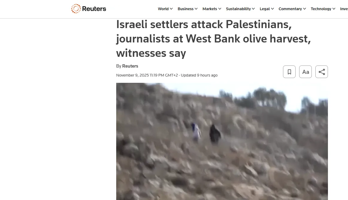 Ізраїльські поселенці травмували журналістку Reuters