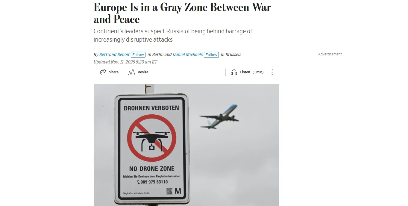 У Німеччині зафіксували понад тисячу випадків несанкціонованого польоту дронів — WSJ