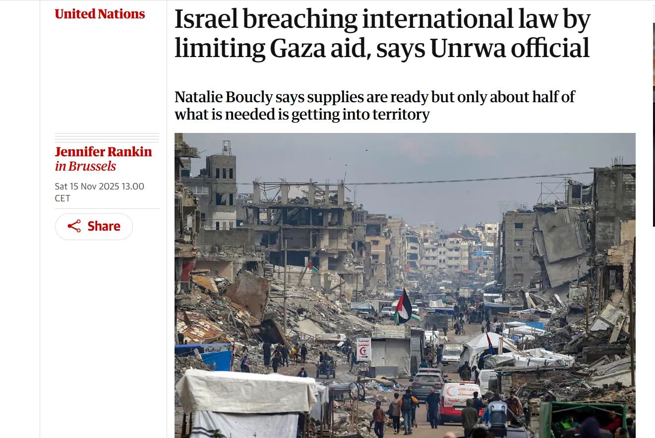 Ізраїль звинувачують у порушенні міжнародного права через блокування допомоги Газі — The Guardian