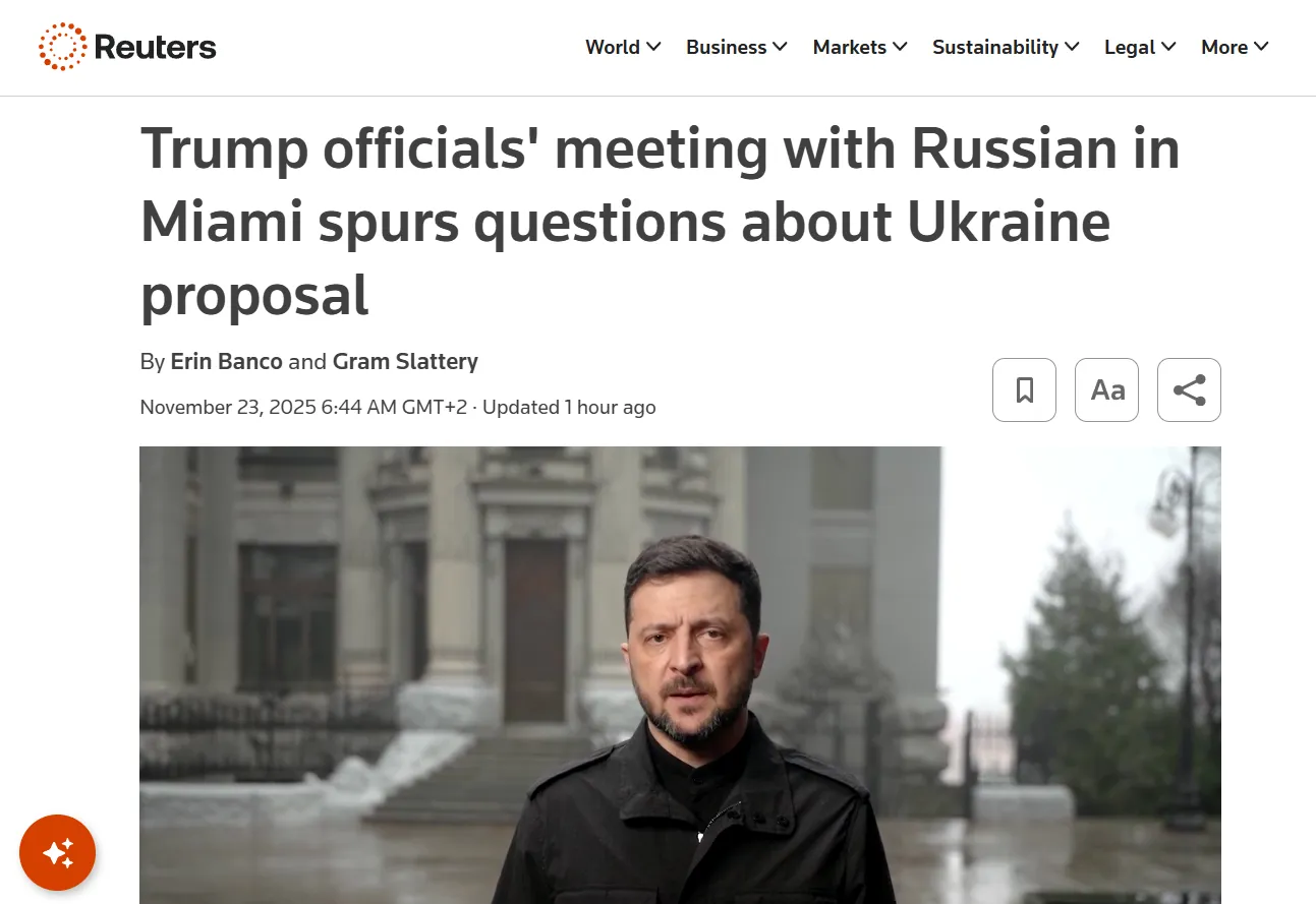 Трамп дозволив підсанкційному росіянину готувати план щодо України — Reuters