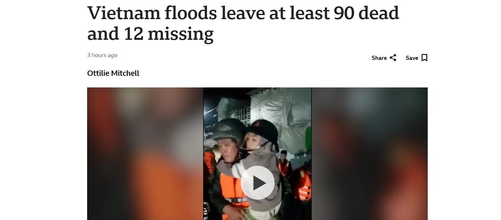 Масштабні повені у В’єтнамі забрали життя 90 людей — BBC