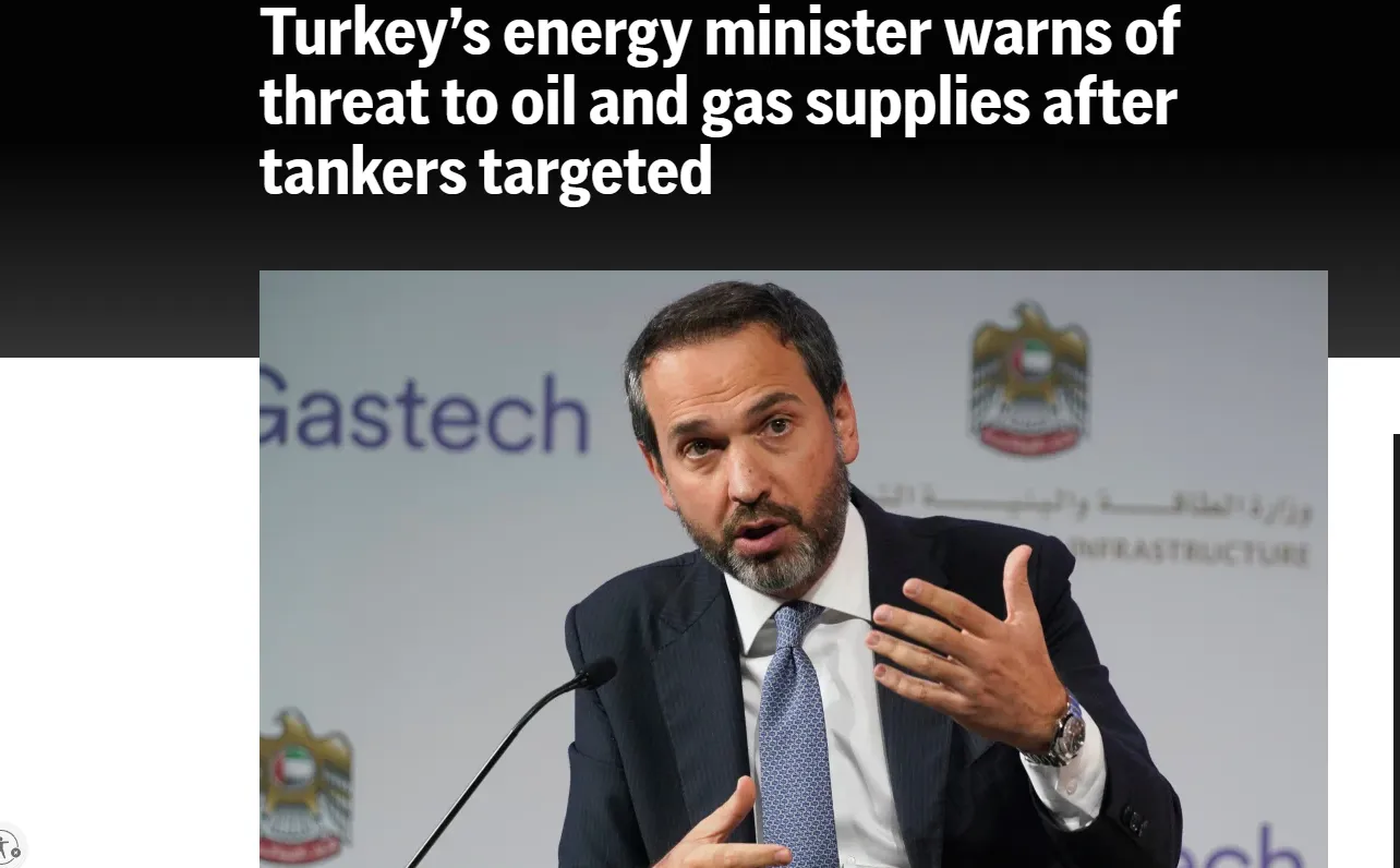 Туреччина занепокоєна безпекою танкерів та газопроводів у Чорному морі — АР