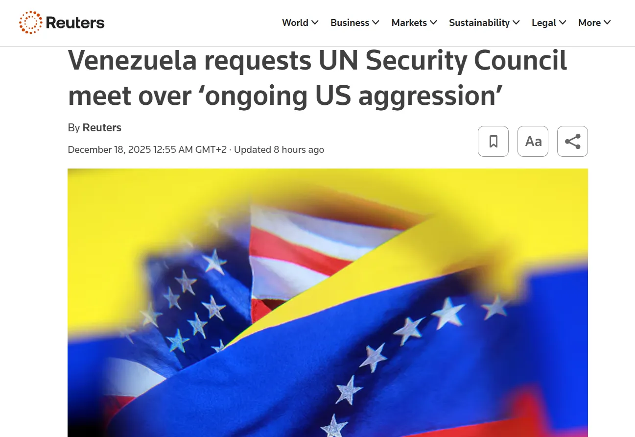 Венесуела скаржиться до Радбезу ООН на «агресію» США — Reuters