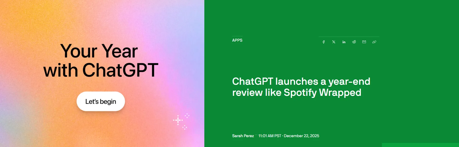 Як отримати персональний підсумок від ChatGPT за 2025 рік — TechCrunch