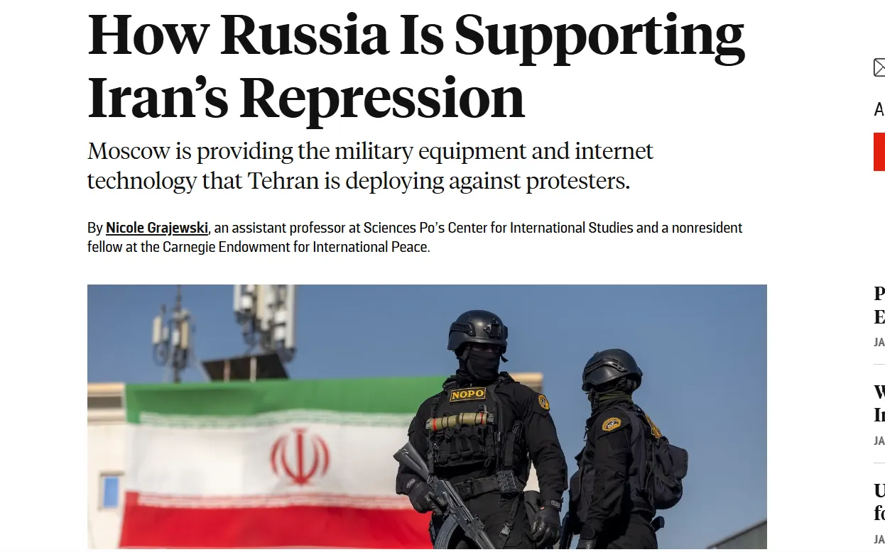 Кремль рятує Іранський режим зброєю і системами кіберконтролю — Foreign Policy