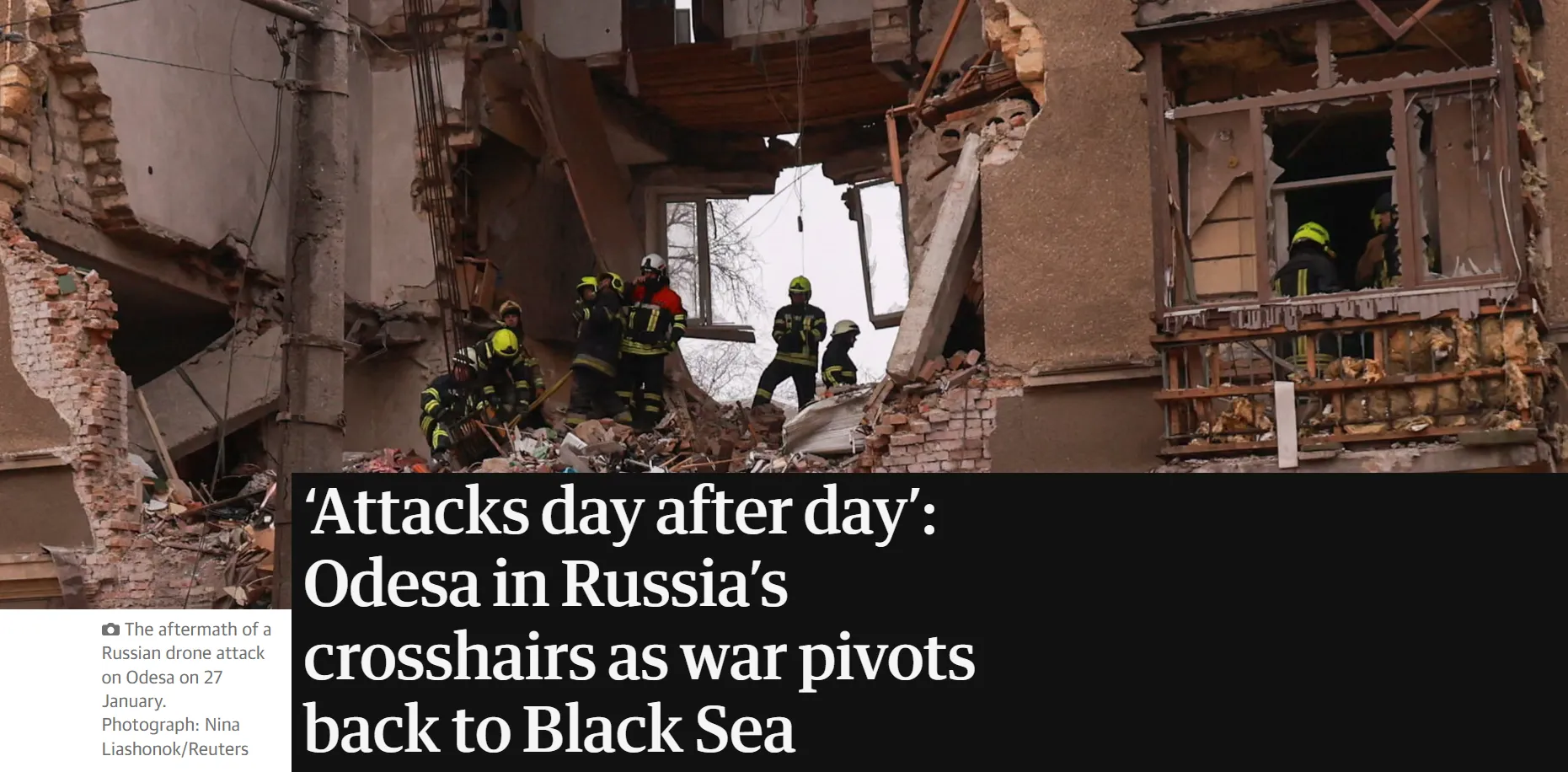 росія щодня тероризує Одесу дронами та ракетами — The Guardian