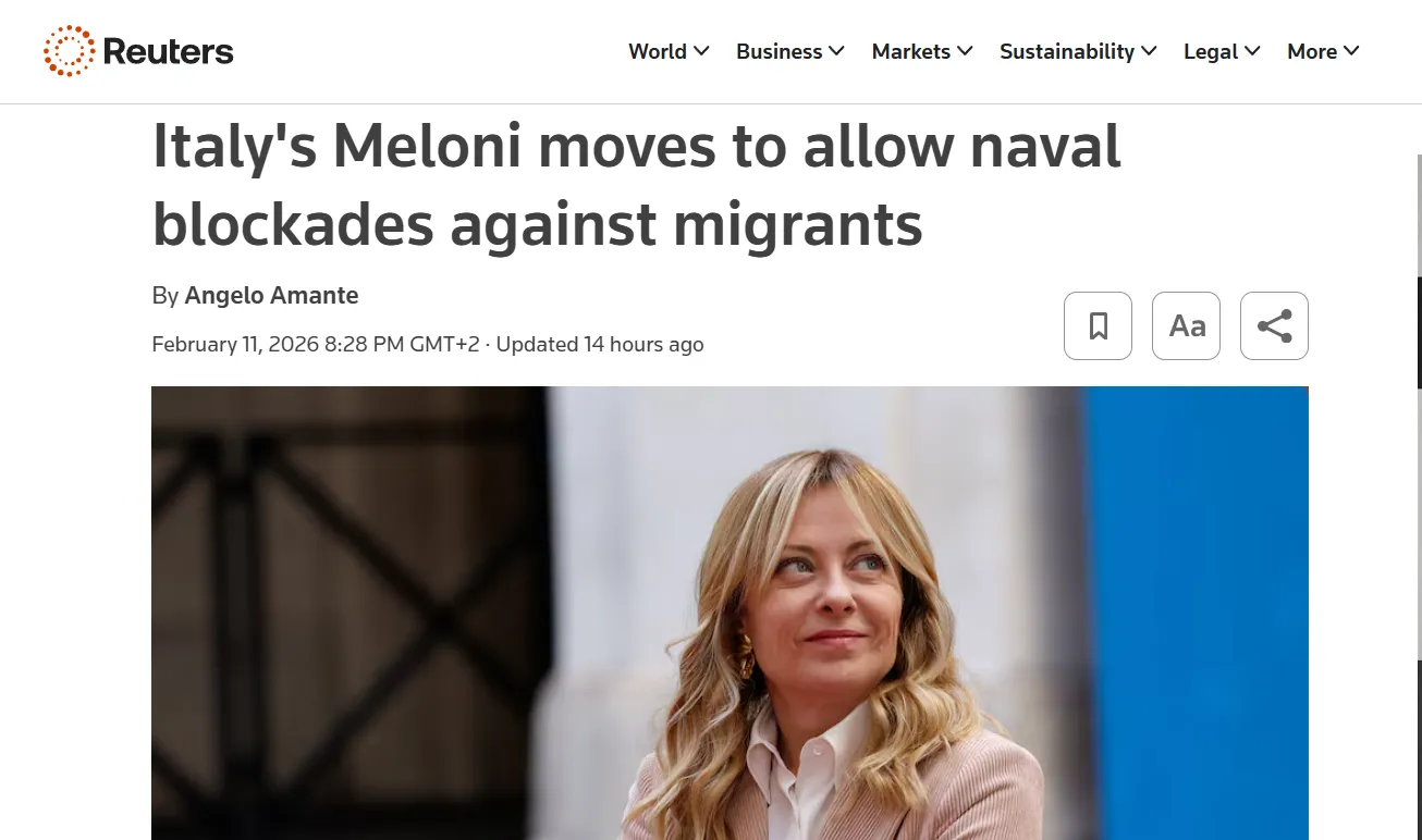 Італія запроваджує морську блокаду проти нелегальних мігрантів — Reuters