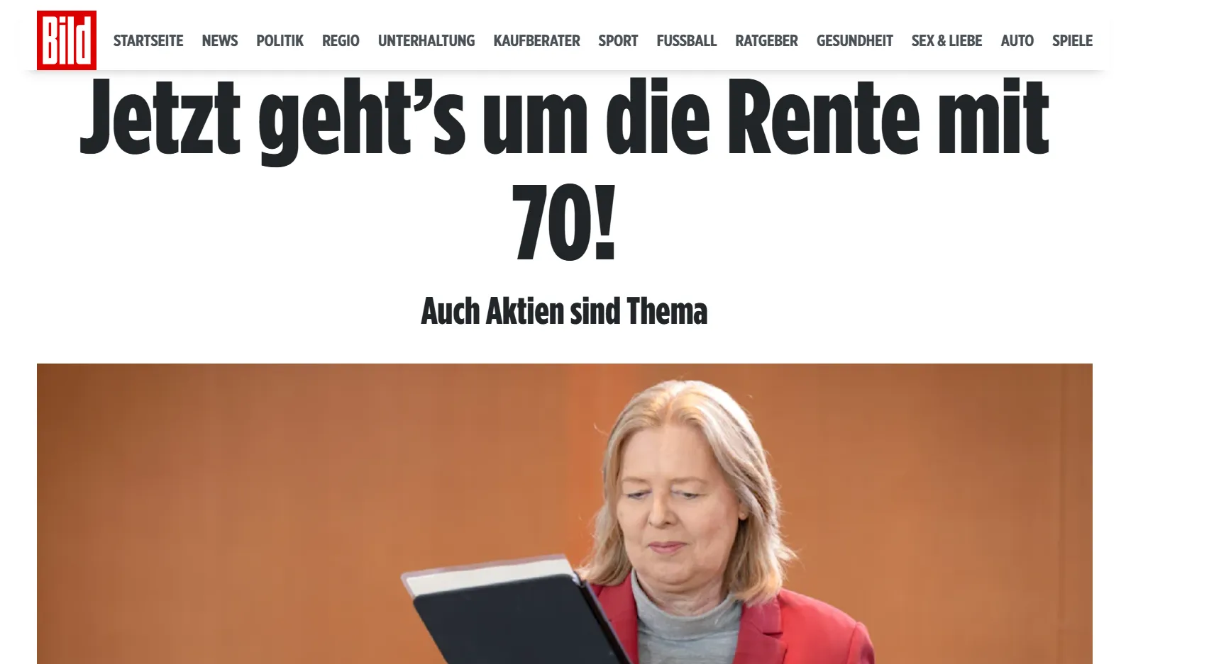 У Німеччині думають підвищити пенсійний вік до 70 років — Bild