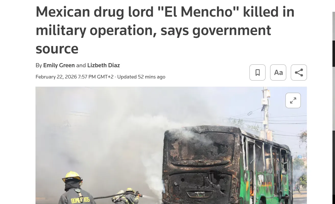 У Мексиці вбили лідера наркокартелю «Нове покоління Халіско» — Reuters