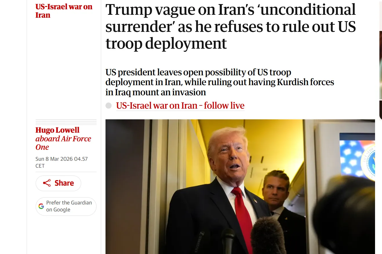 Президент США Дональд Трамп висунув ультиматум Ірану — The Guardian